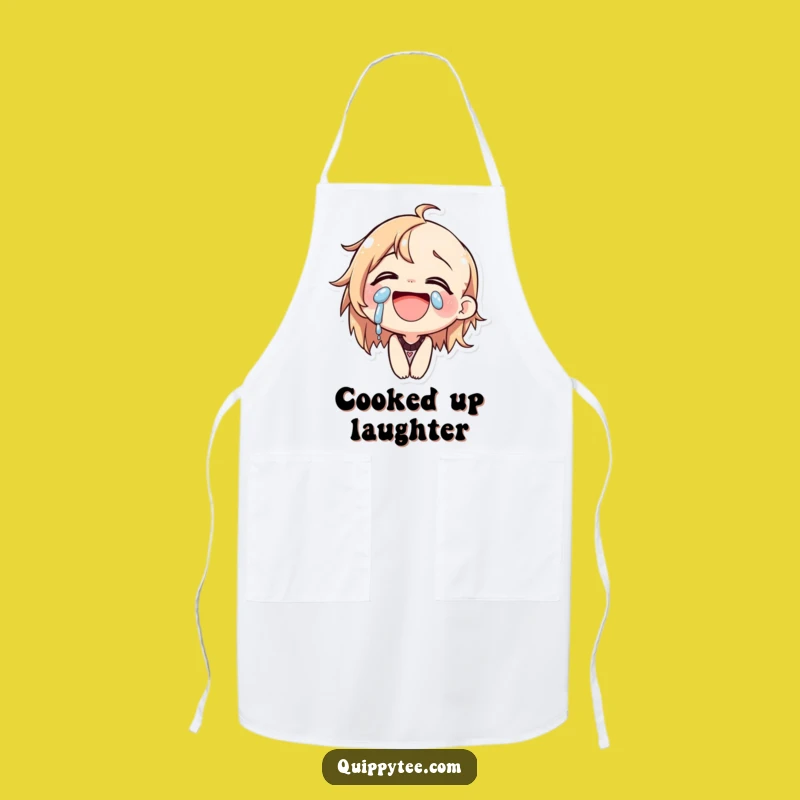 Funny Laughing Cat Apron: Kitchen Joy Character, A Hilarious Chef Gift!
