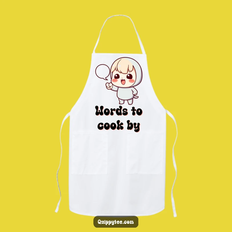 Funny Pointing Kawaii Apron: Cook & Communicate, Fun Funny Gift