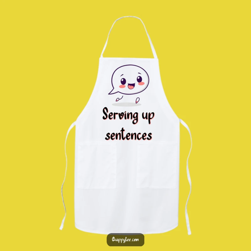 Funny Speech Bubble Apron: Talk and Cook with Punctuation Perfection