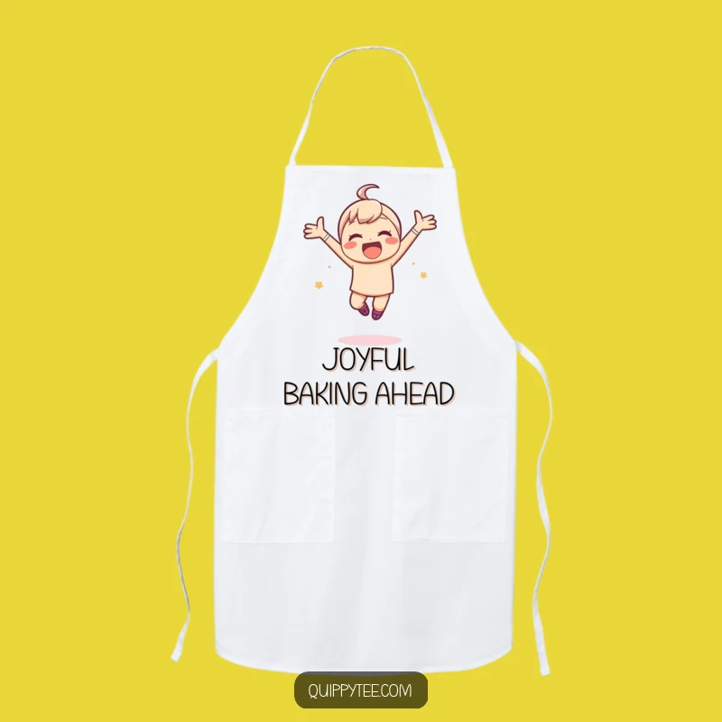 Funny Joyful Leap Apron: Cook with Cheer, Fun Funny Gift