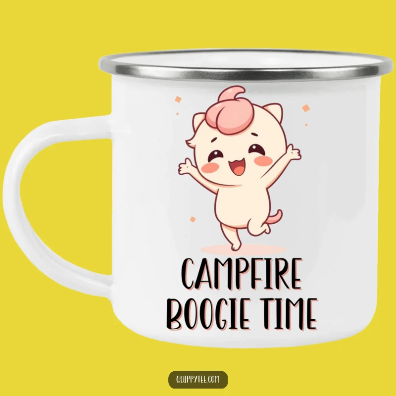 Funny Kawaii Dance Camping Mug: Party Under the Stars!