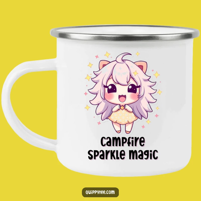 Funny Sparkle Dust Camping Mug - Sip Excitement Outdoors