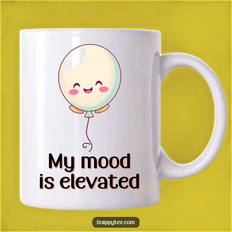 Funny Balloon Float Mug - Cheerful Character Art for Uplifting Mornings