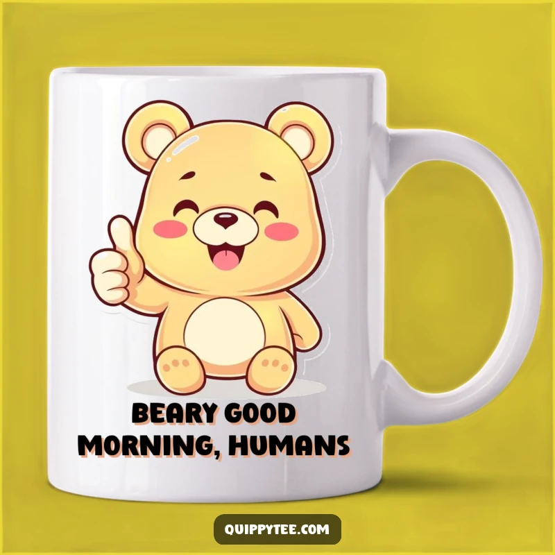 Funny Gummy Bear Thumbs Up Mug: The Perfect Hilarious Gift for Any Occasion
