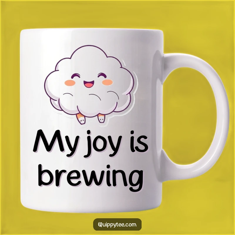 Funny Joyful Cloud Mug: Start Your Day with a Sip of Sunshine and Laughter