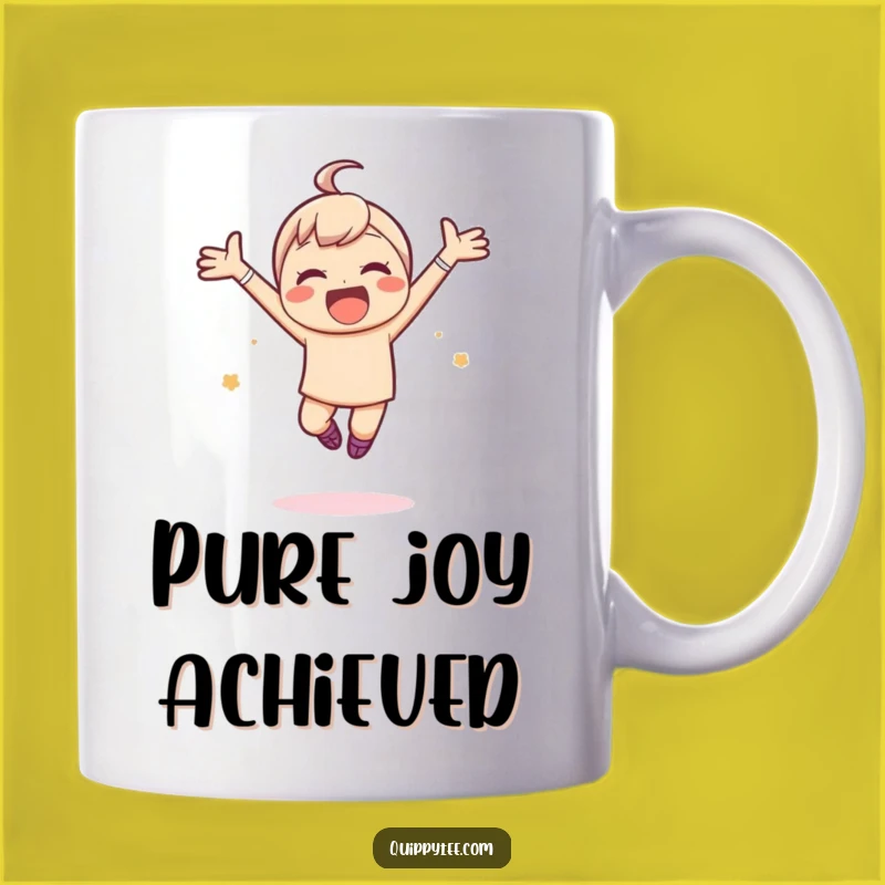Funny Joyful Leap Mug: Embrace Happiness, Perfect Funny Gift