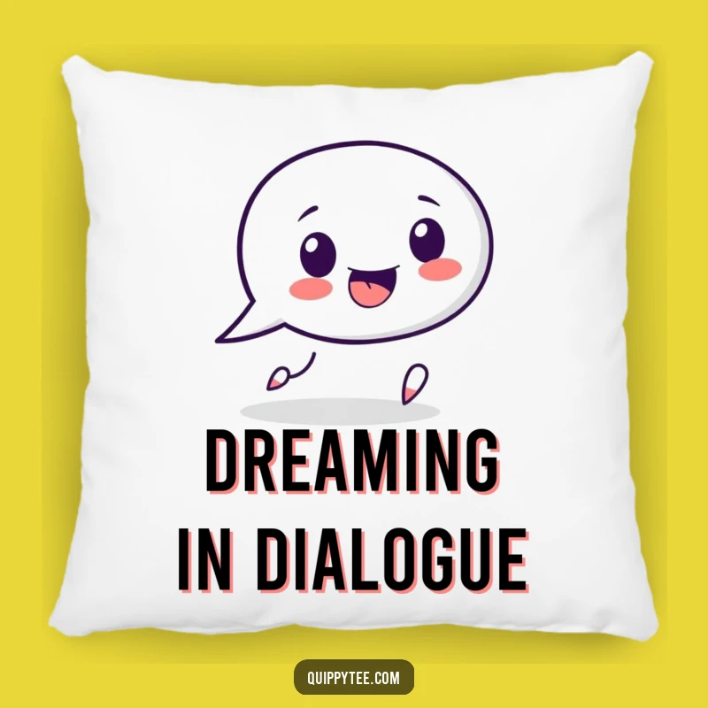 Funny Speech Bubble Pillow: Cuddle Up with Conversation and Witty Punctuation