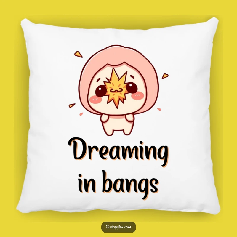 Funny Kawaii Explosion Pillow - Cozy Speech Bubble Chaos Cushion Gift
