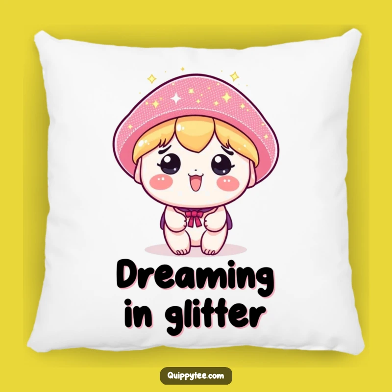 Funny Kawaii Hat Pillow: Cozy Sparkle, Perfect Funny Gift