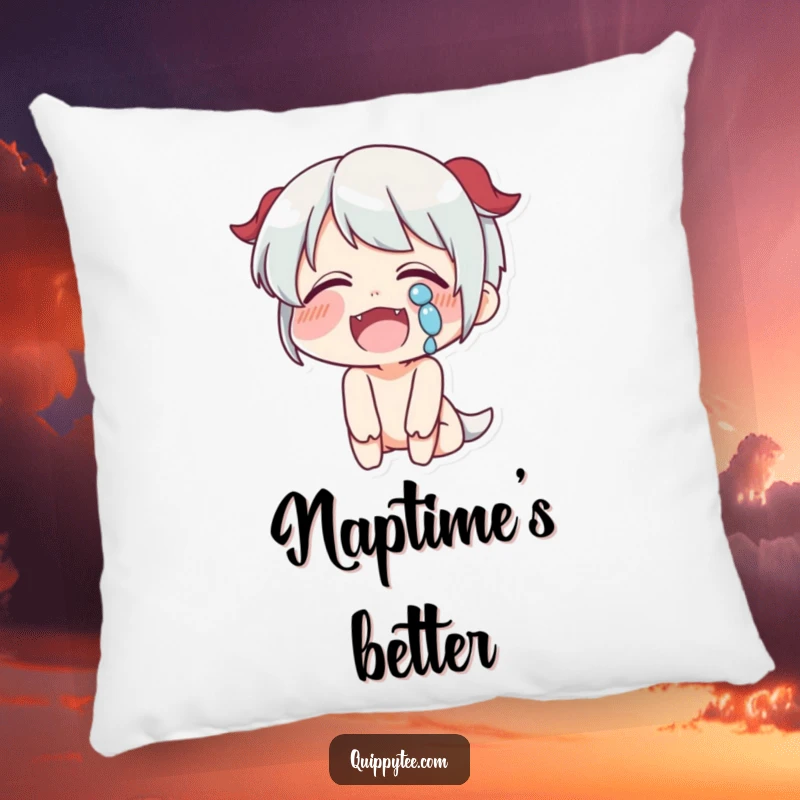 Funny Laughing Pillow: A character laughs with tears, offering comforting support and infectious cheer.