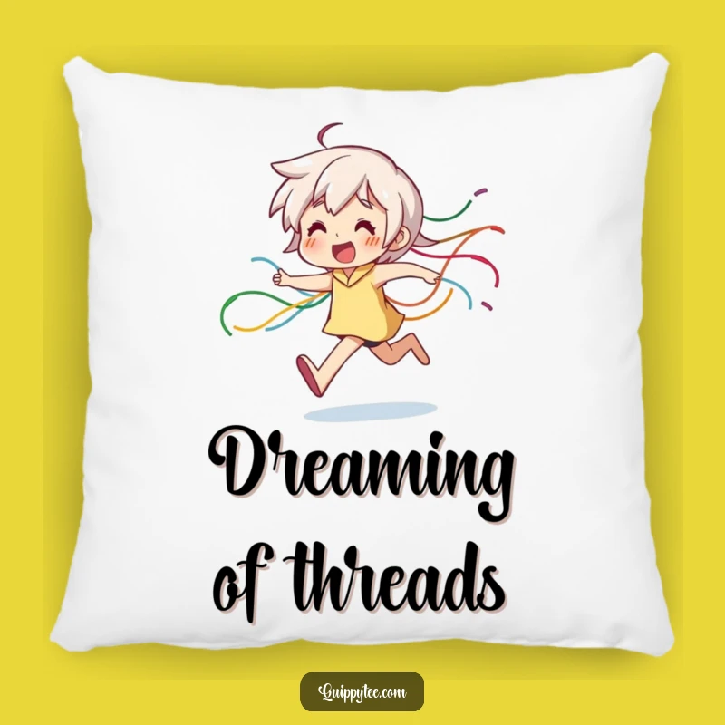 Funny Running Thread Character Pillow: Cozy Comfort with a Playful Design