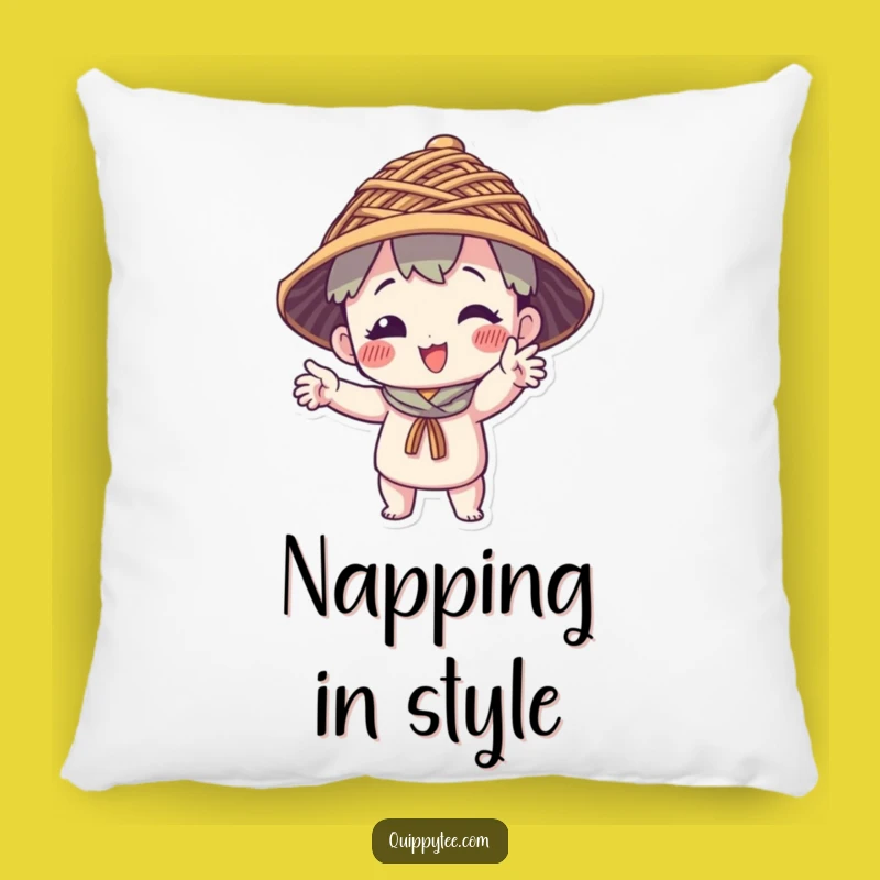 Funny Thread Hat Character Pillow: Cozy Comfort with a Quirky Design