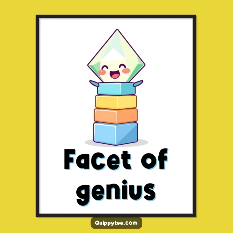 Funny Giggling Diamond Stacking Blocks Instant Art - Joyful Digital Download Gift