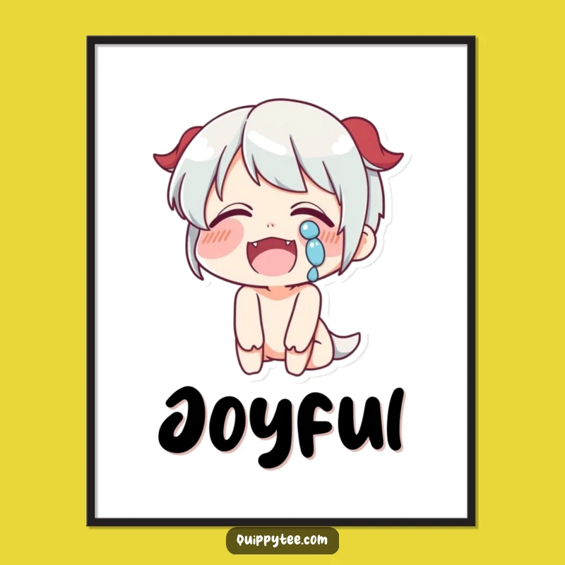 Funny Laughing Digital Art: Tears of Joy Expressed, Perfect Funny Gift for Walls