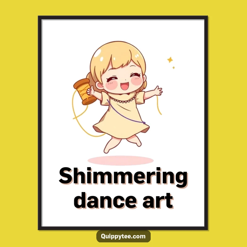 Funny Dancing Thread Digital Art: Instant Hilarious Decor