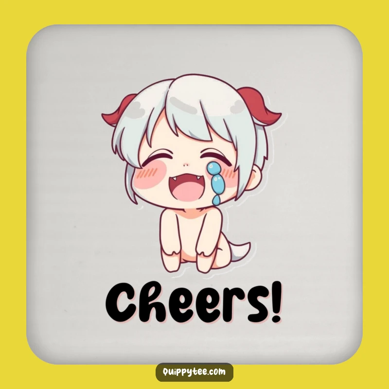 Funny Laughing Coaster: Tears of Joy Protection, Perfect Funny Gift for Tables