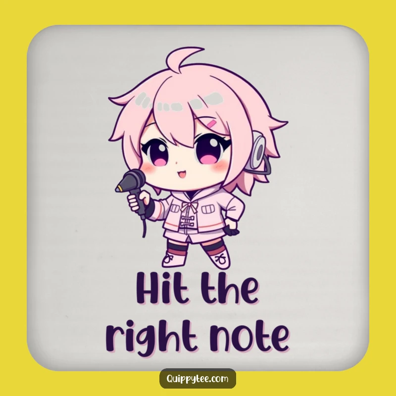 Funny Microphone Kawaii Coasters: Protect Surfaces with Style