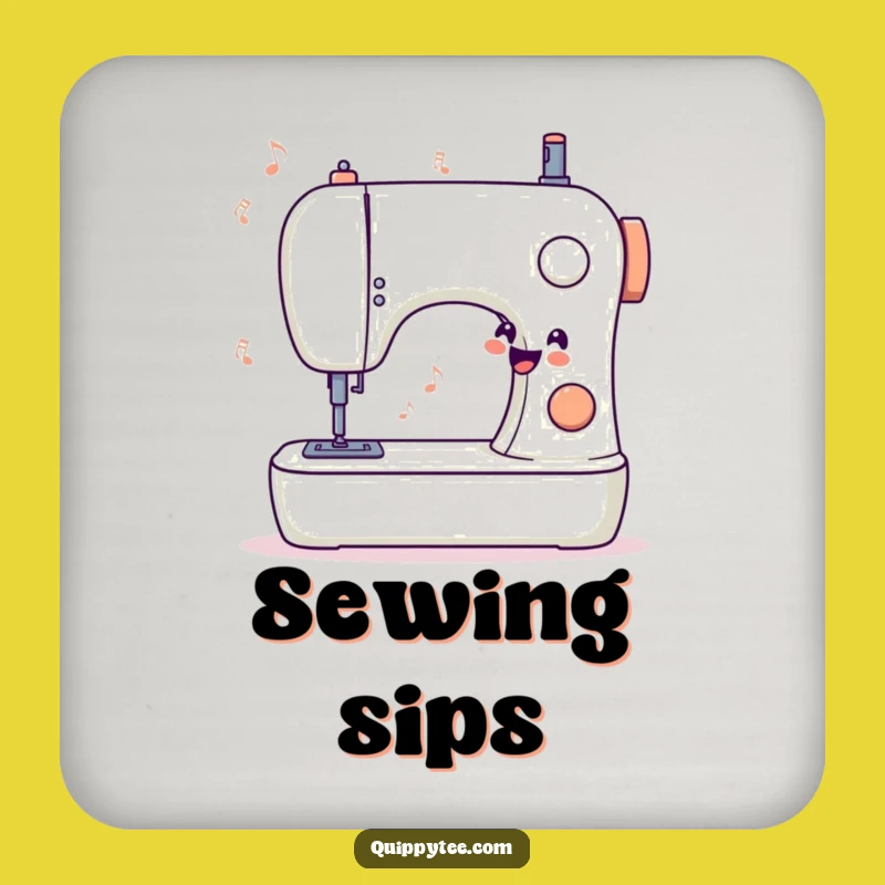 Funny Sewing Machine Coaster - Protect Surfaces with Song