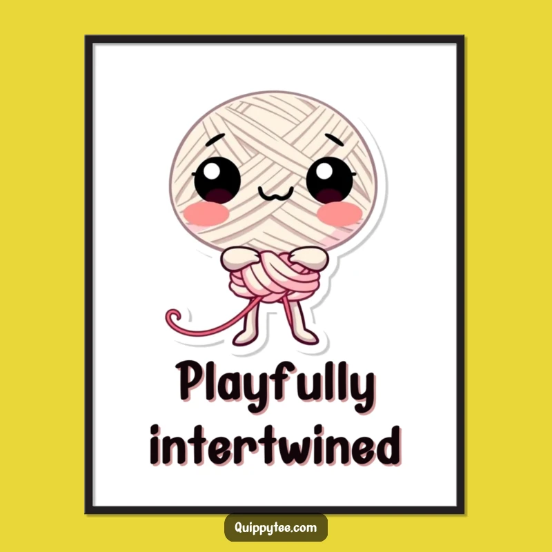 Funny Happy Thread Poster: Whimsical Art for Cheerful Spaces