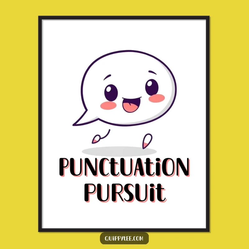 Funny Speech Bubble Poster: Decorate with Dialogue and Punctuation Whimsy