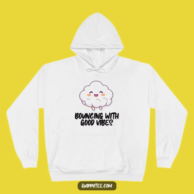 Cozy Joyful Cloud Hoodie: Wrap Yourself in Comfort and Funny, Bouncy Vibes