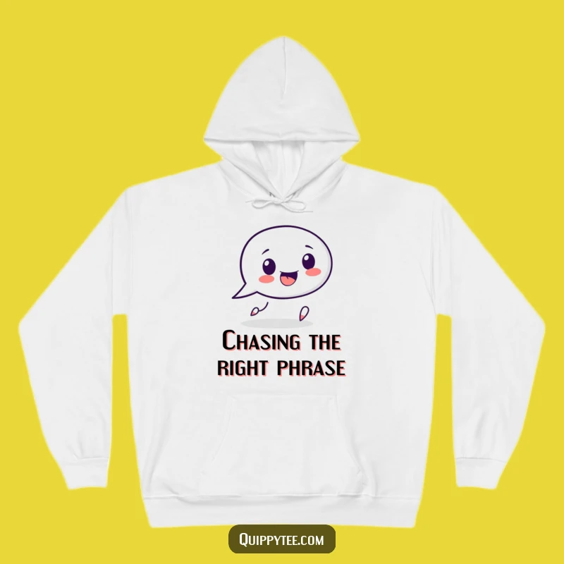 Funny Speech Bubble Hoodie: Cozy Up with Conversation and Punctuation Play