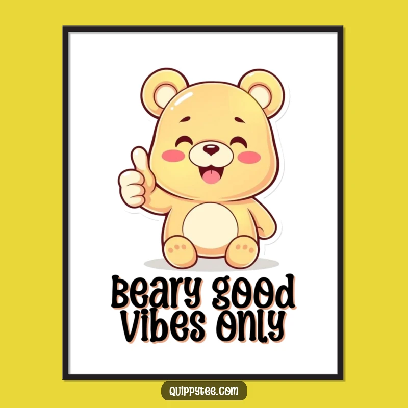 Free Printable Gummy Bear Thumbs Up Wall Art - Funny Downloadable Decor