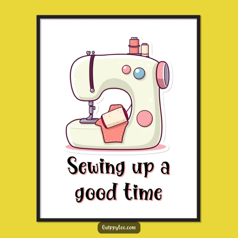 Free Printable Wall Art: Hilarious Sewing Machine Bobbin Art for Your Craft Room