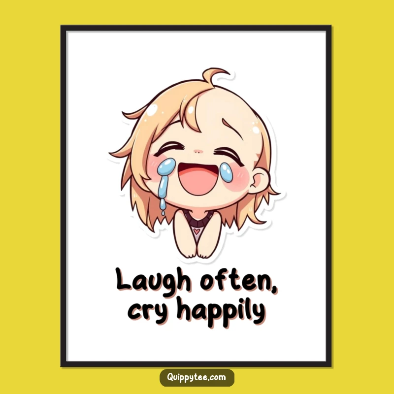 Free Printable Laughing Cat Wall Art: Tears of Joy Decor Downloadable