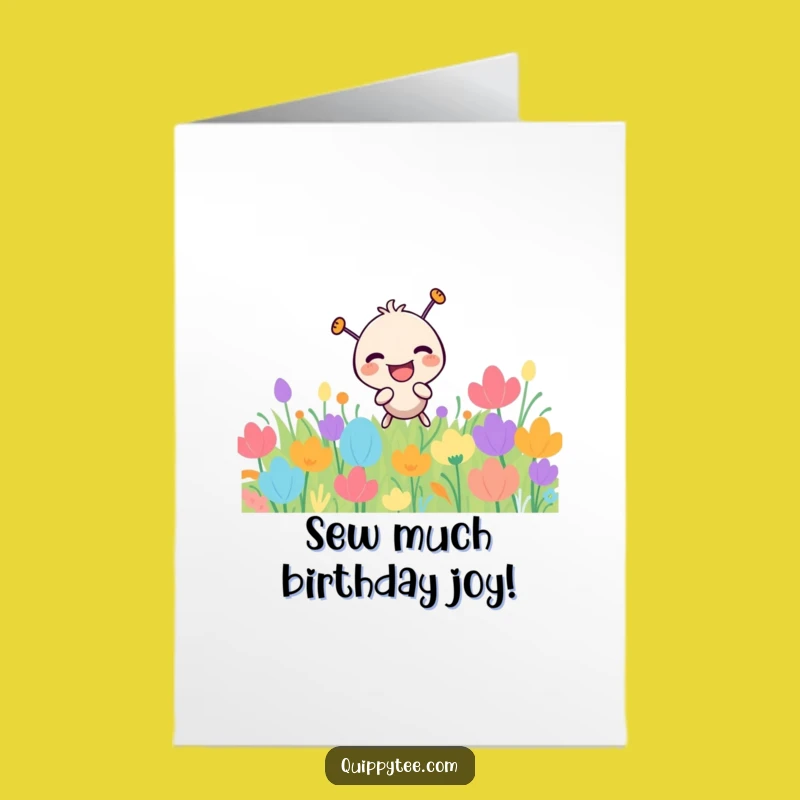 Free Printable Birthday Card: Laughing Needle Poking Funny Downloadable Gift