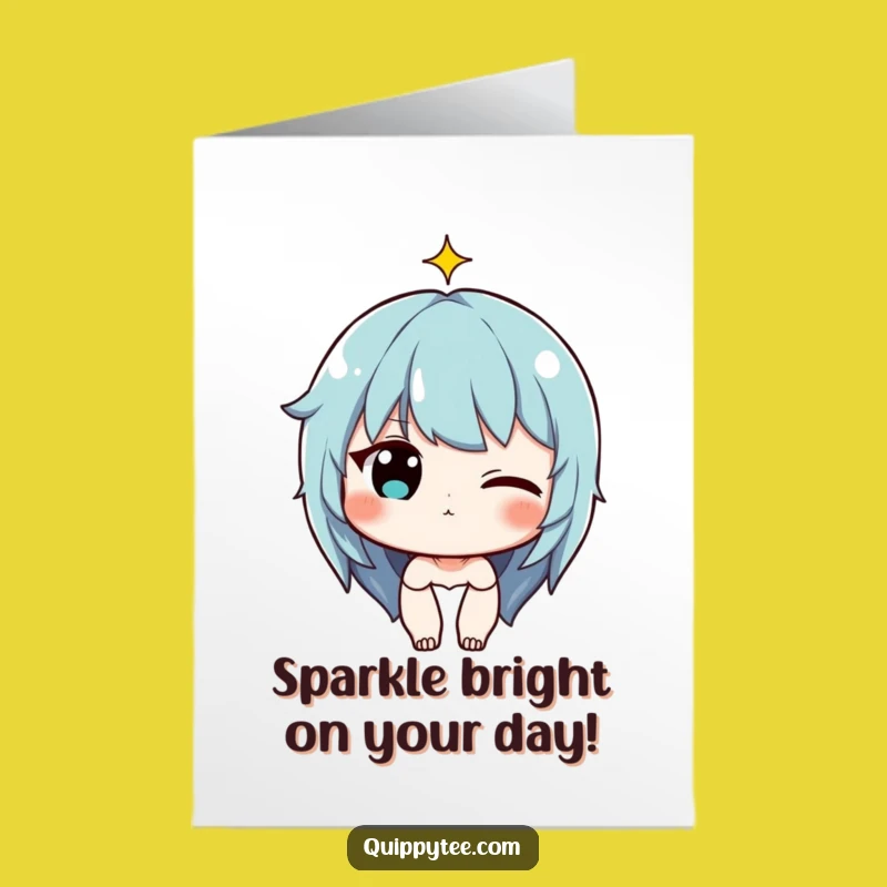 Witty Free Printable Birthday Card: Wink & Sparkle Surprise Gift