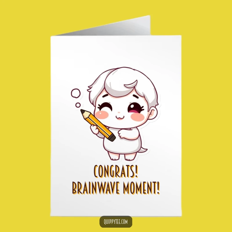 Free Printable Congrats Card: Cheeky Thought Bubble Idea!