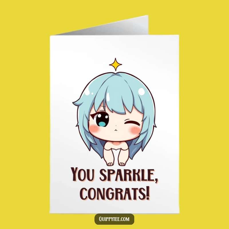 Free Printable Congrats Card: Wink & Sparkle Celebration!