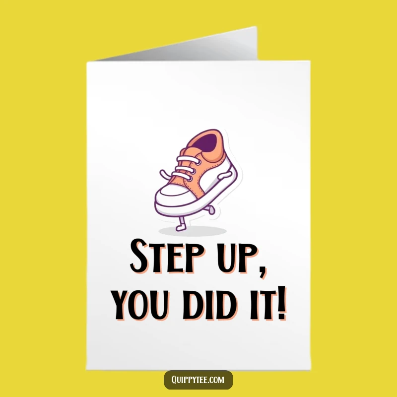 Free Printable Congratulations Card: Silly Dancing Shoe - Celebration Download