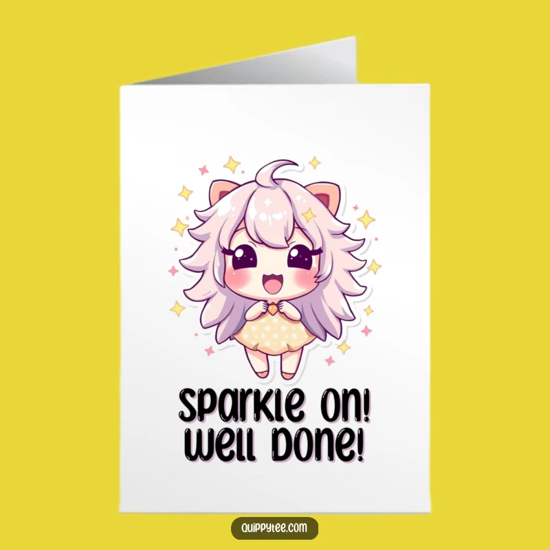 Free Printable Funny Congrats Card: Sparkle Dust Excitement Downloadable Gift