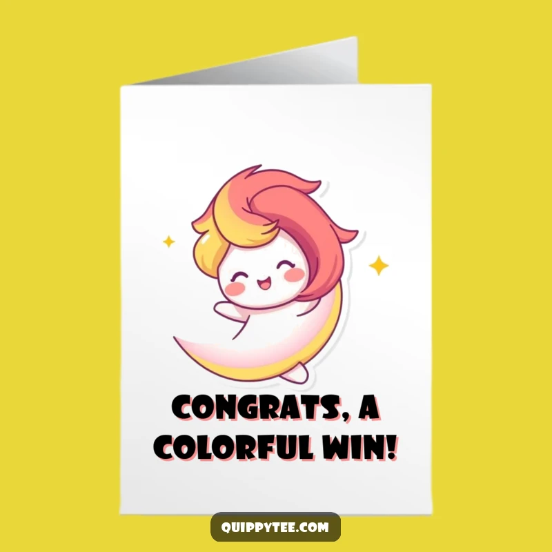 Free Printable Rainbow Congrats Card - Spirited DIY Downloadable