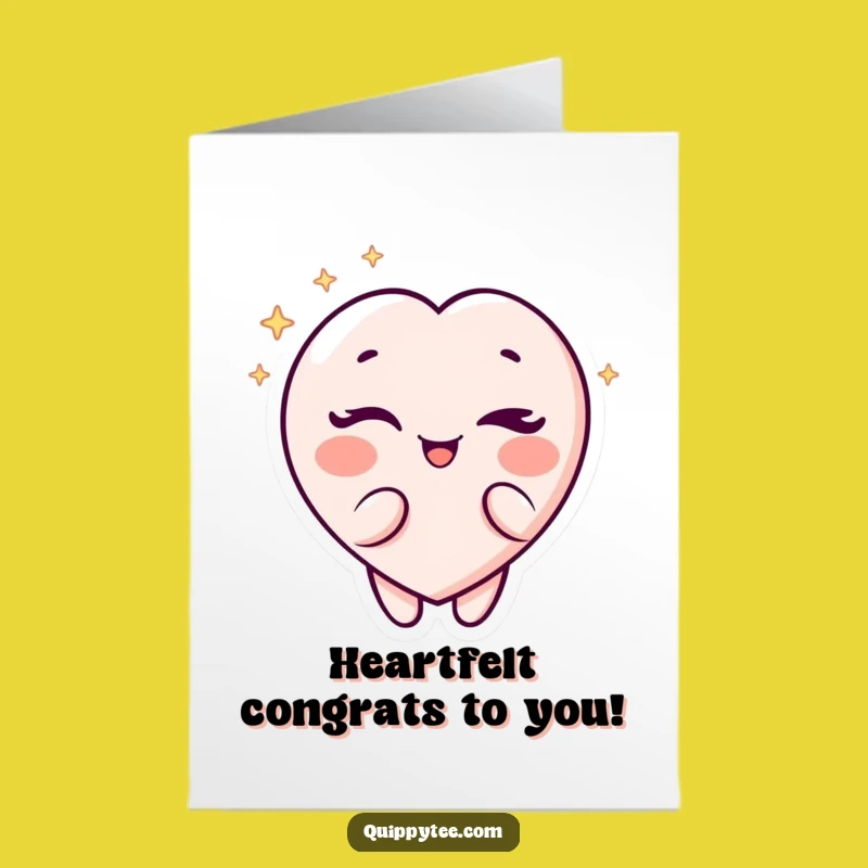 Free Printable Winking Heart Congrats Card - Fun DIY Downloadable