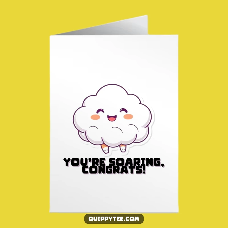 Free Printable Congratulations Card: Bouncing Cloud of Joy - Celebration Download