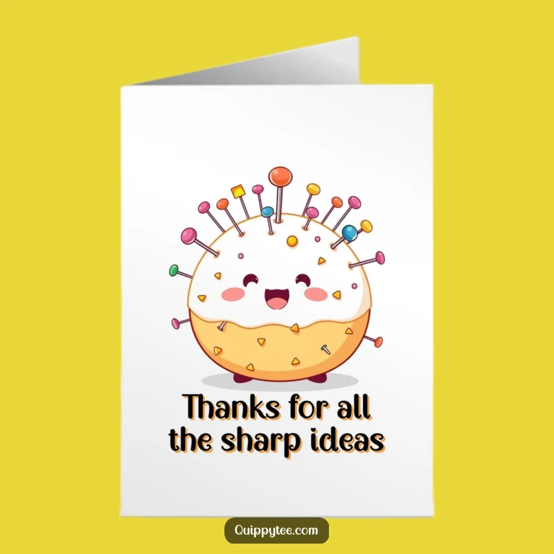 Free Printable Thank You Card: A Prickly Thanks from Our Pin Cushion!