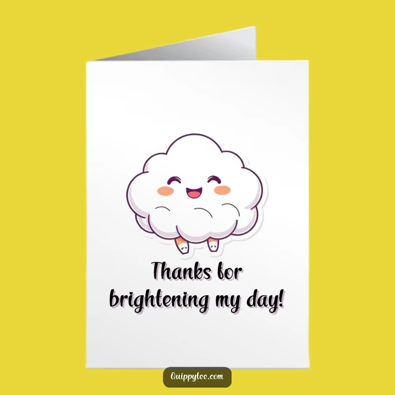 Free Printable Thank You Card: Bouncing Cloud of Joy - Grateful Download