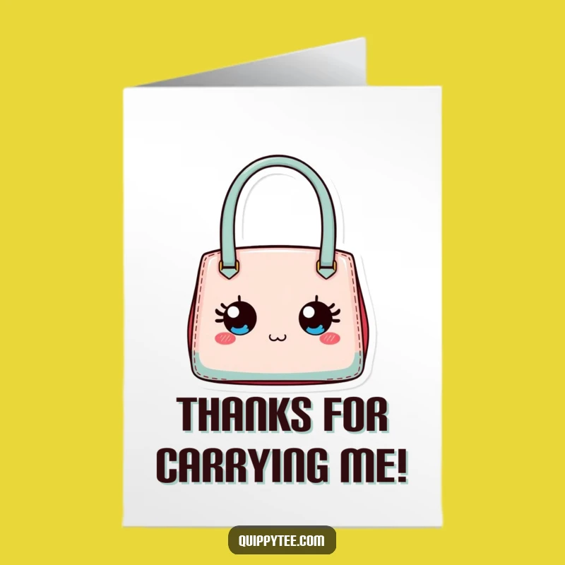 Free Printable Thank You Card: Bag Says Thanks - Stylish Thanks Downloadable