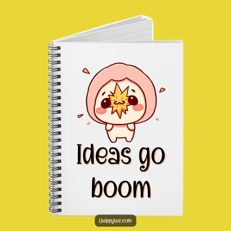 Funny Kawaii Explosion Notebook - Speech Bubble Chaos Journal Gift