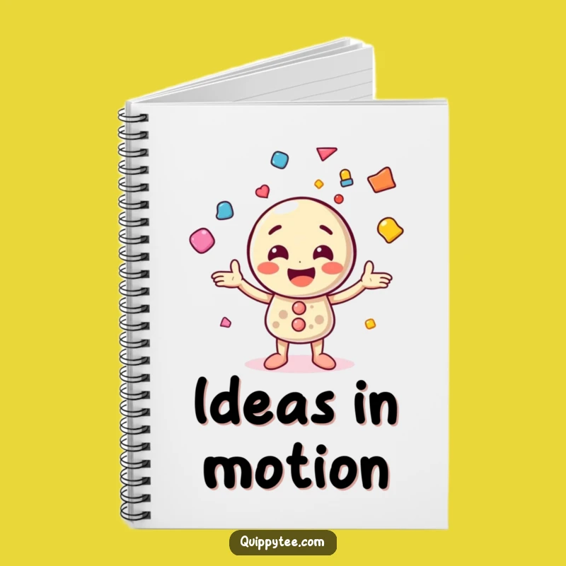 Funny Button Juggling Shapes Notebook - Jot Down Colorful Ideas Gift