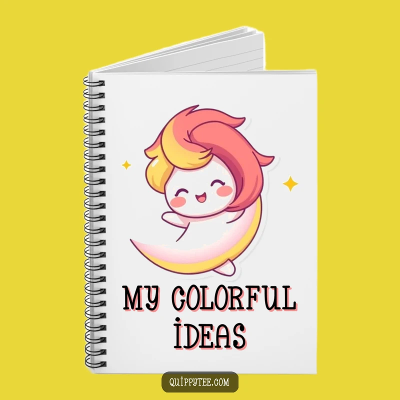 Funny Rainbow Swirl Notebook: Jot Down Colorful Ideas with Joyful Art