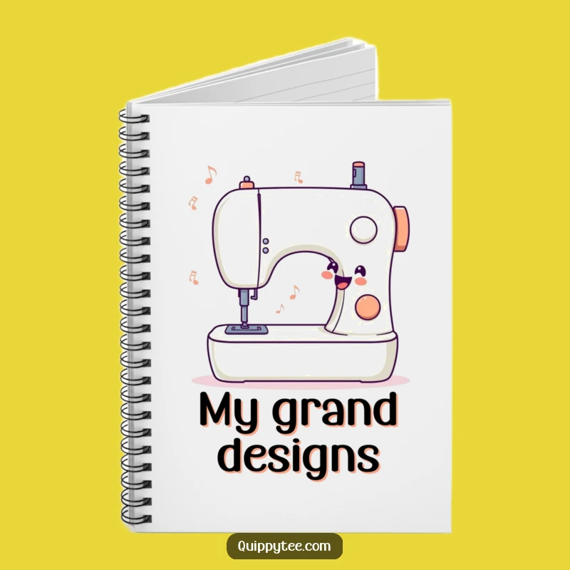 Funny Sewing Machine Notebook - Record Your Sewing Songs