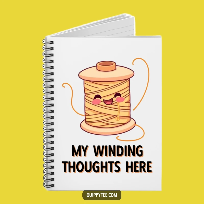 Funny Smiling Spool Notebook: Jot Down Your Creative Ideas