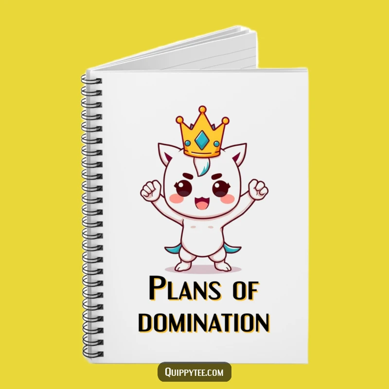 Funny Kawaii Power Pose Notebook - Regal Humor Journal Gift