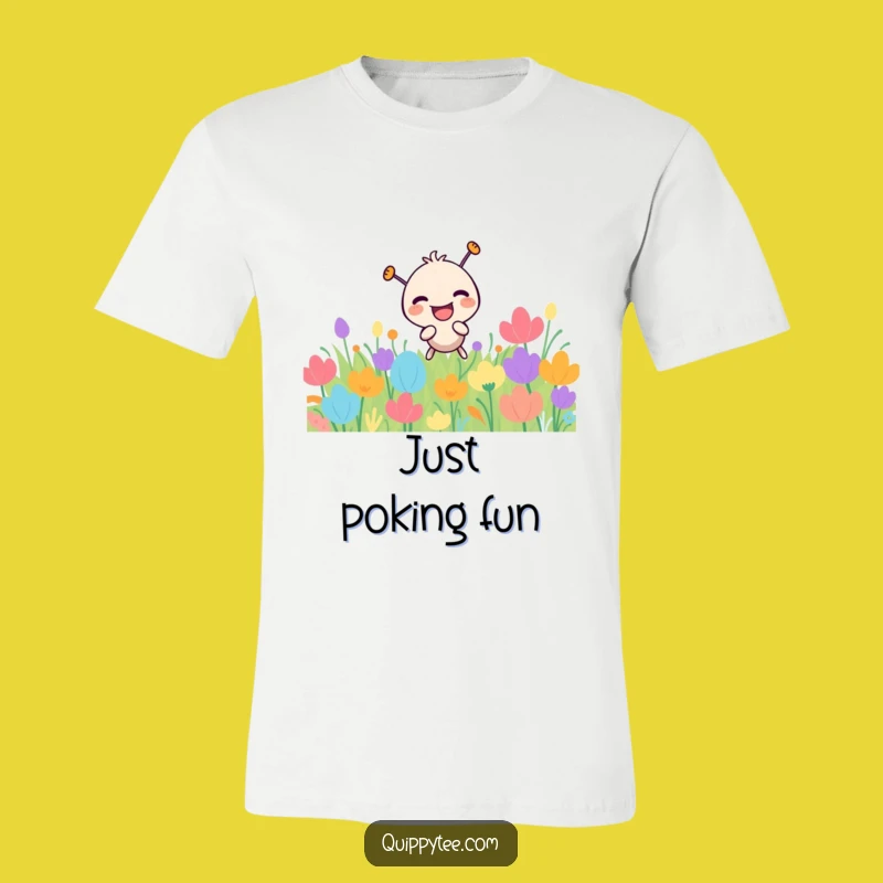 Funny Laughing Needle T-Shirt: Playful Stitch, Cheeky Humorous Apparel