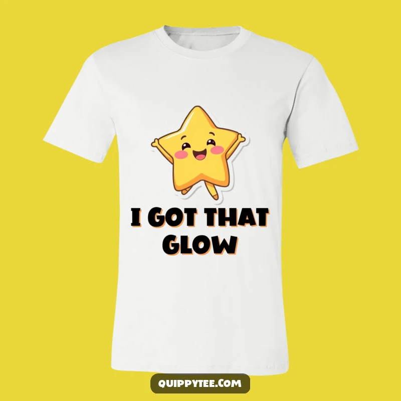 Funny Star Jumper T-Shirt: Exude Happiness with Cheerful Character Apparel