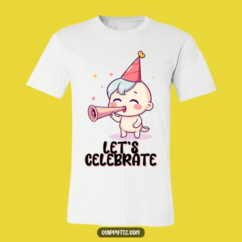 Funny Party Animal T-Shirt: Excited Horn Blower, Hilarious Funny Gift for Fun
